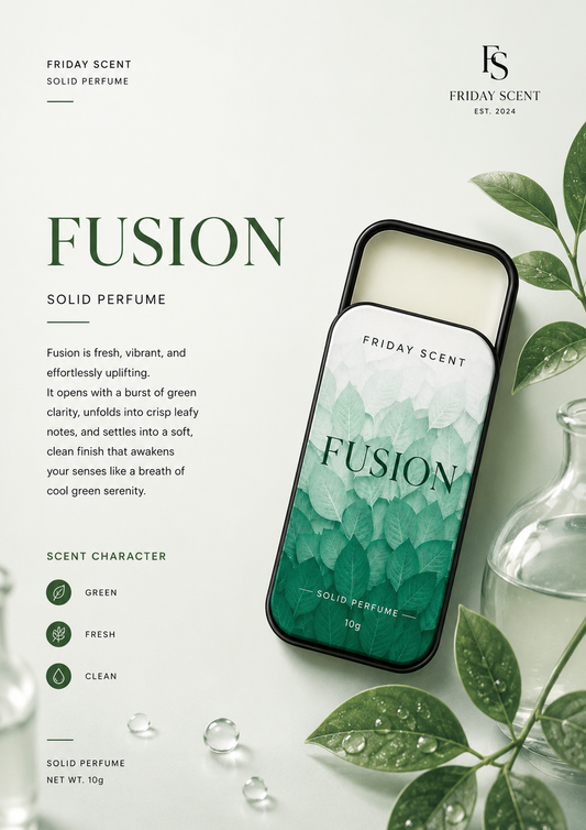 FUSION Solid Perfume – Fresh, Vibrant & Effortlessly Uplifting