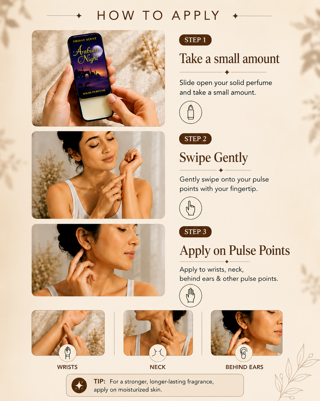 ARABIAN NIGHT Solid Perfume – Deep, Mysterious & Long-Lasting