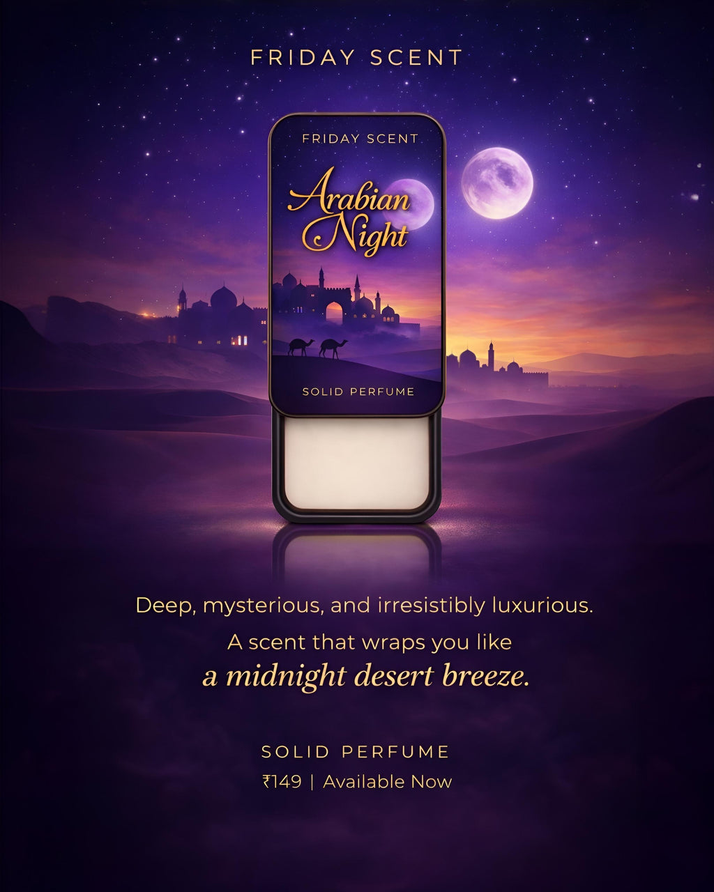 ARABIAN NIGHT Solid Perfume – Deep, Mysterious & Long-Lasting