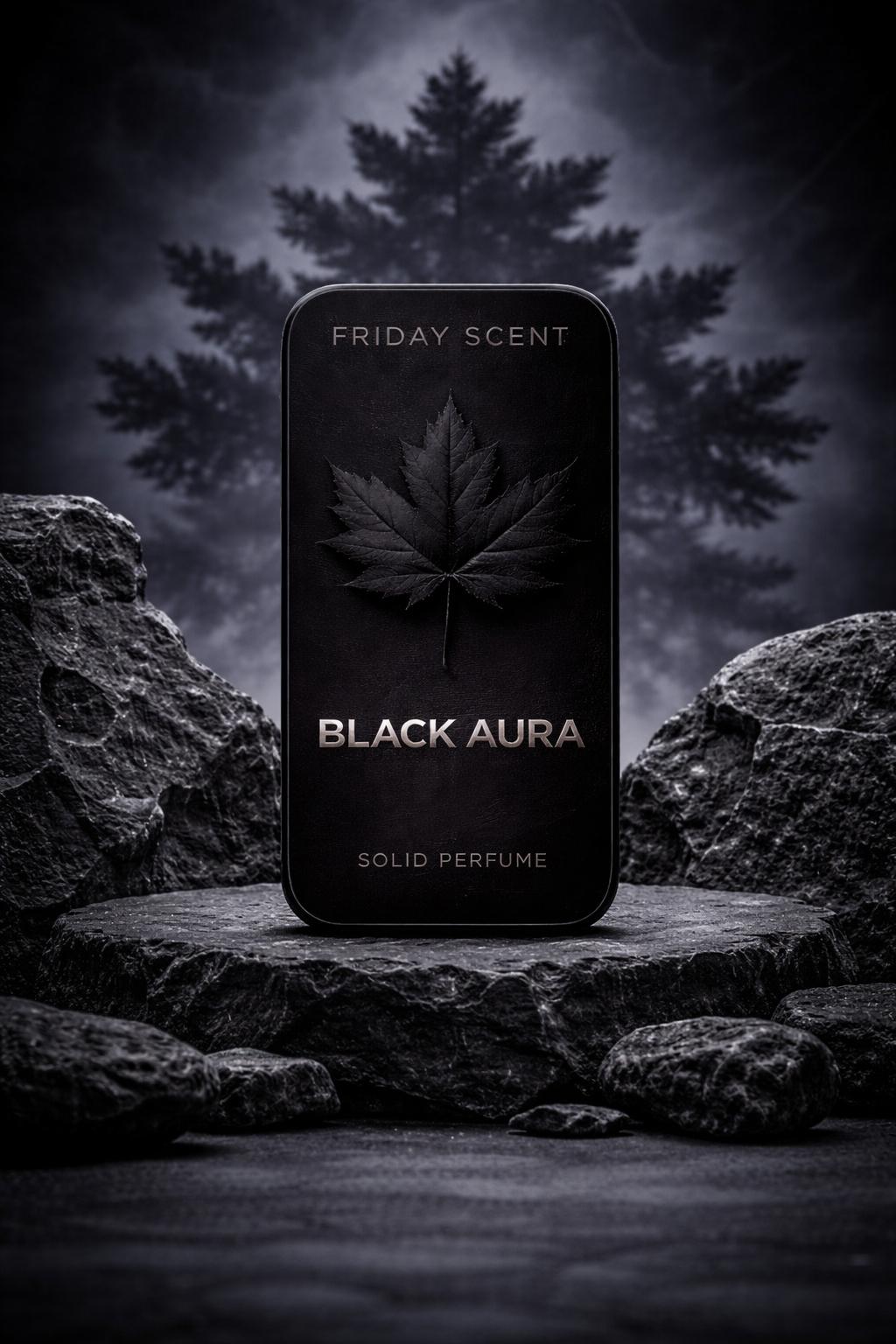BLACK AURA Solid Perfume – Bold, Dark & Long-Lasting