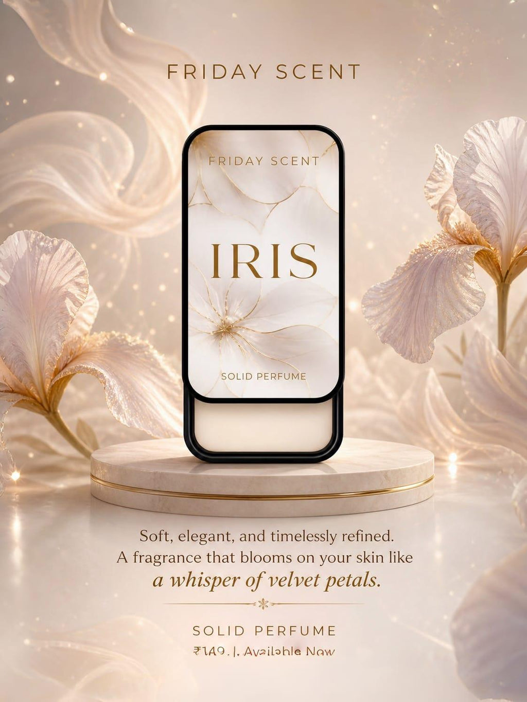 IRIS Solid Perfume – Fresh, Soft & Elegant
