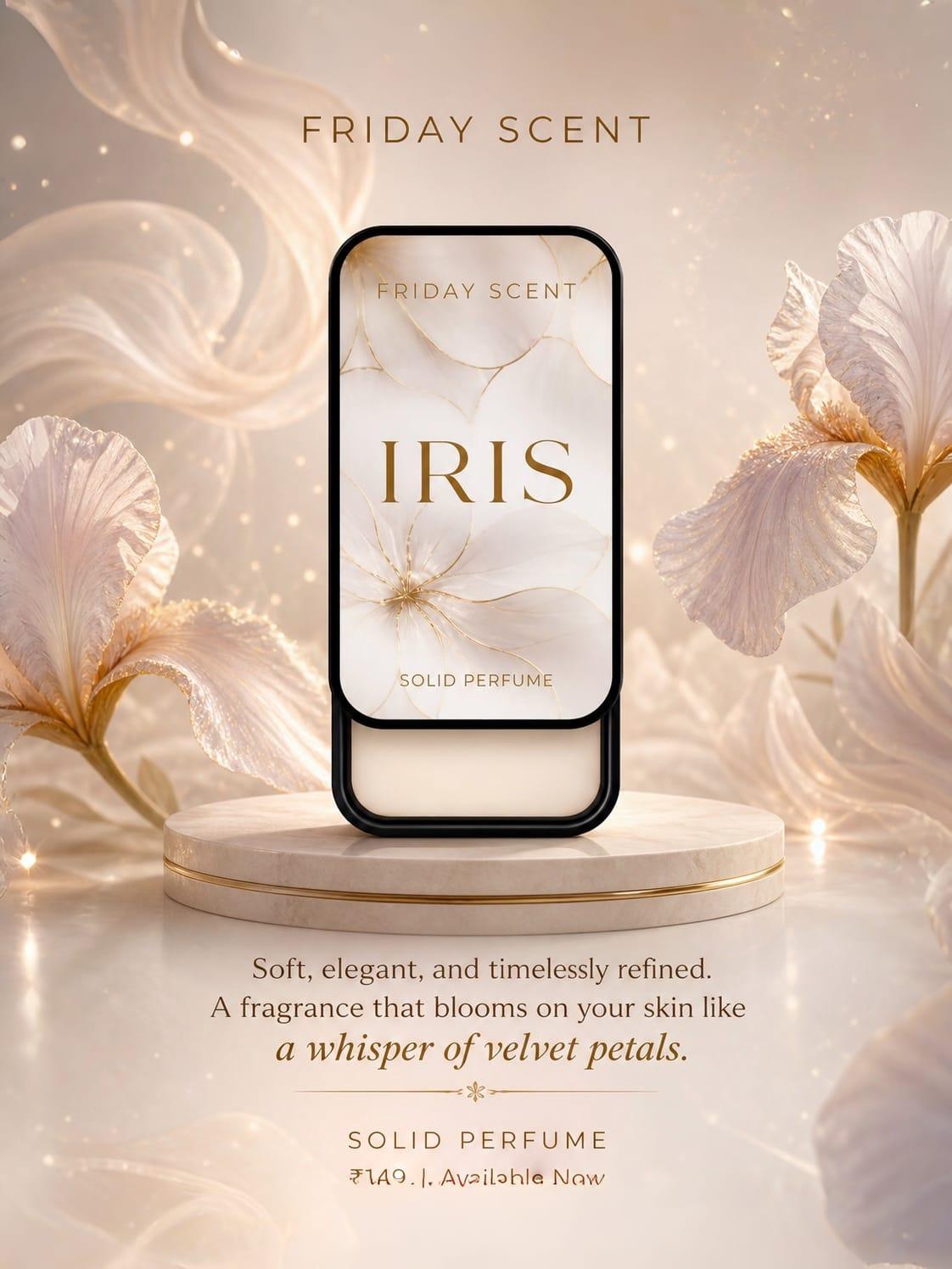 IRIS Solid Perfume – Fresh, Soft & Elegant