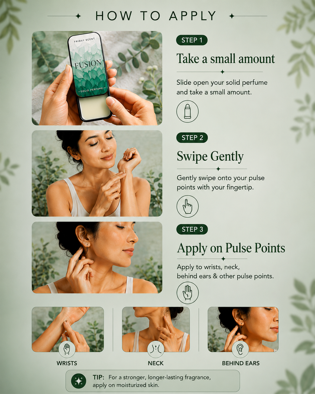 FUSION Solid Perfume – Fresh, Vibrant & Effortlessly Uplifting